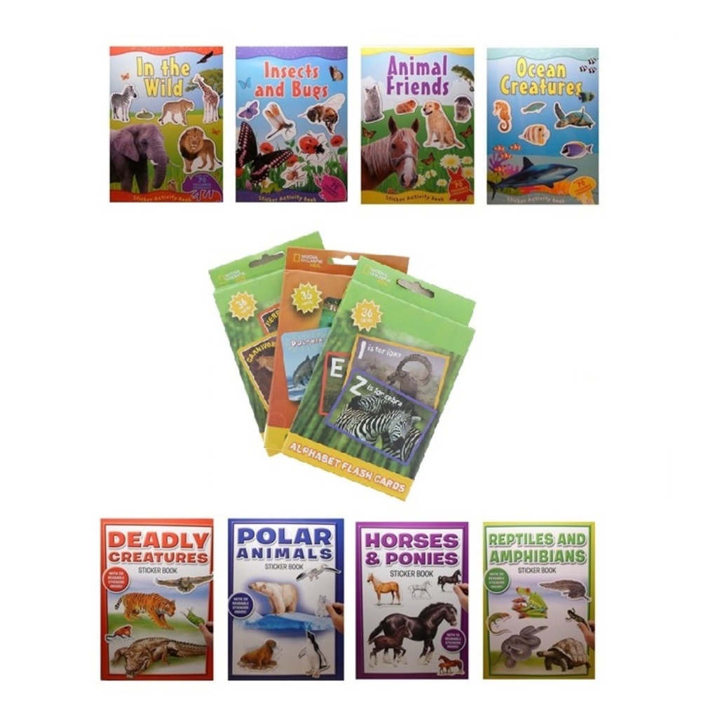 Animal Stickers & Cards Learn Play Activity Set 11